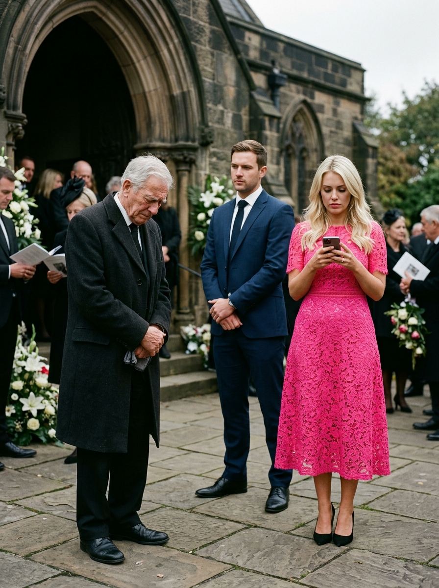 At my wife’s funeral, I heard my daughter-in-law lean over and whisper to my son, “This feels more like a party than a funeral.” But when the attorney finally opened the letter Elena had left behind, I understood that her coldness was only the beginning.
