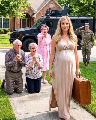 Hours after my husband’s funeral, Mom pointed at my 8-month pregnant belly. “Your sister’s rich husband is moving in.