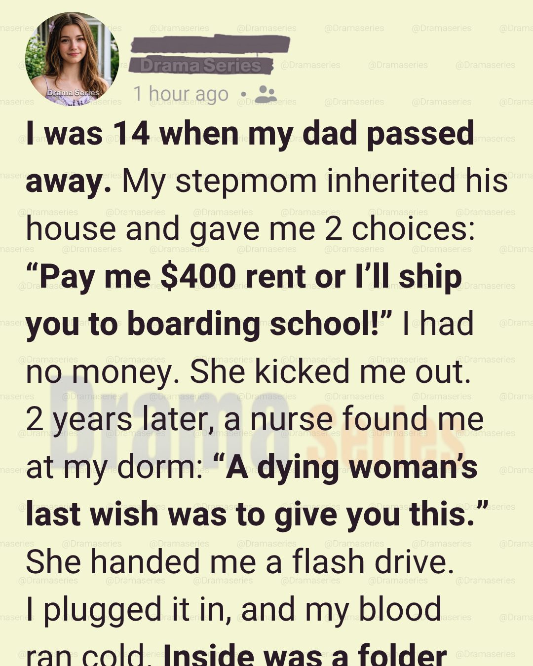 My Stepmom Kicked Me Out at 14—2 Years Later, Her Final Secret Changed Everything