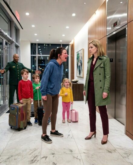 At midnight my sister tried to let her three children into my apartment with my mother’s key… but she smiled too soon, because I had already changed the locks and was waiting for her downstairs