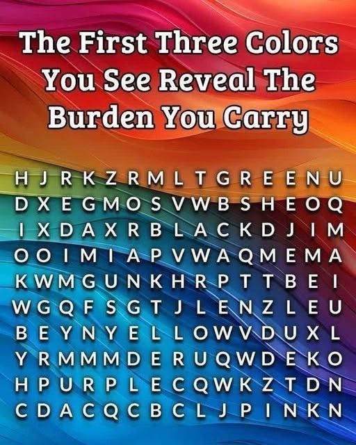The First Three Colors You See Reveal How You Intimidate People
