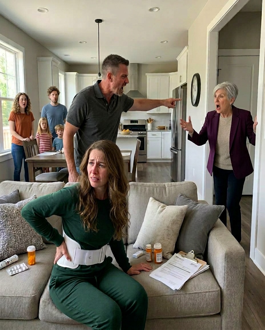 “Take out your stitches and get up to cook!” my husband barked the day after my spine surgery, because his sister’s family had arrived.