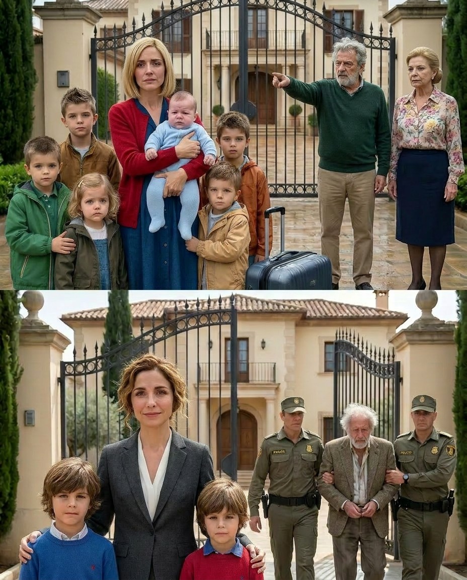 They threw me and my six children out into the rain before my husband’s grave was even dry. My father-in-law pointed at the door and said, “Your husband is d3ad. This house belongs to the family.”