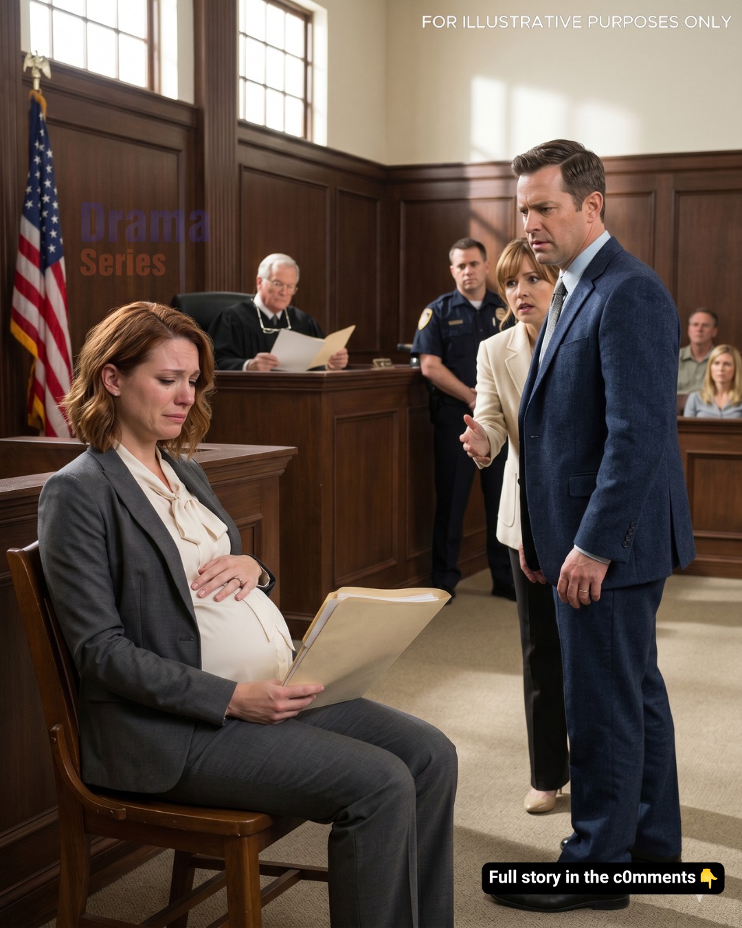 Alone, Pregnant, And Standing In Court—Until Everything Suddenly Turned Against Him