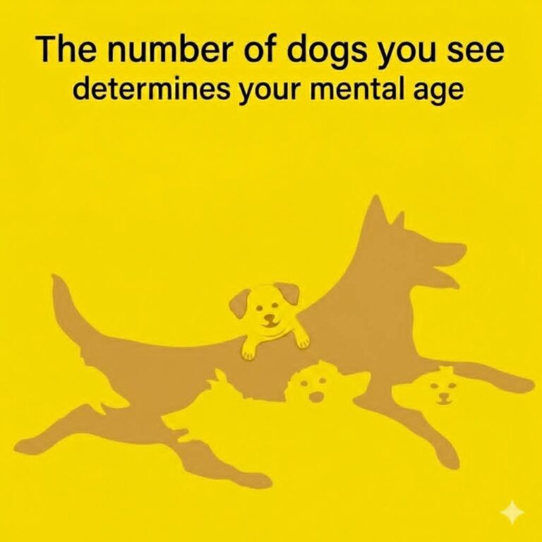 The number of dogs you see determines your mental age