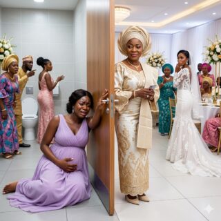 My mother-in-law locked me in a bathroom while I was giving birth in the middle of a family wedding, all because “a baby girl couldn’t steal the bride’s day”… but the secret she confessed afterward destroyed everyone.