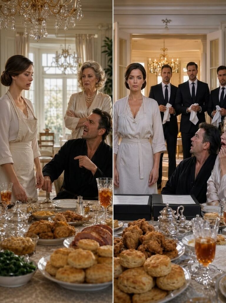 He sl:apped me so hard my lip bl:ed, just because I asked where he was last night. At dawn, I quietly cooked a massive Southern feast and laid out the silver cutlery. “That’s a good wife,”