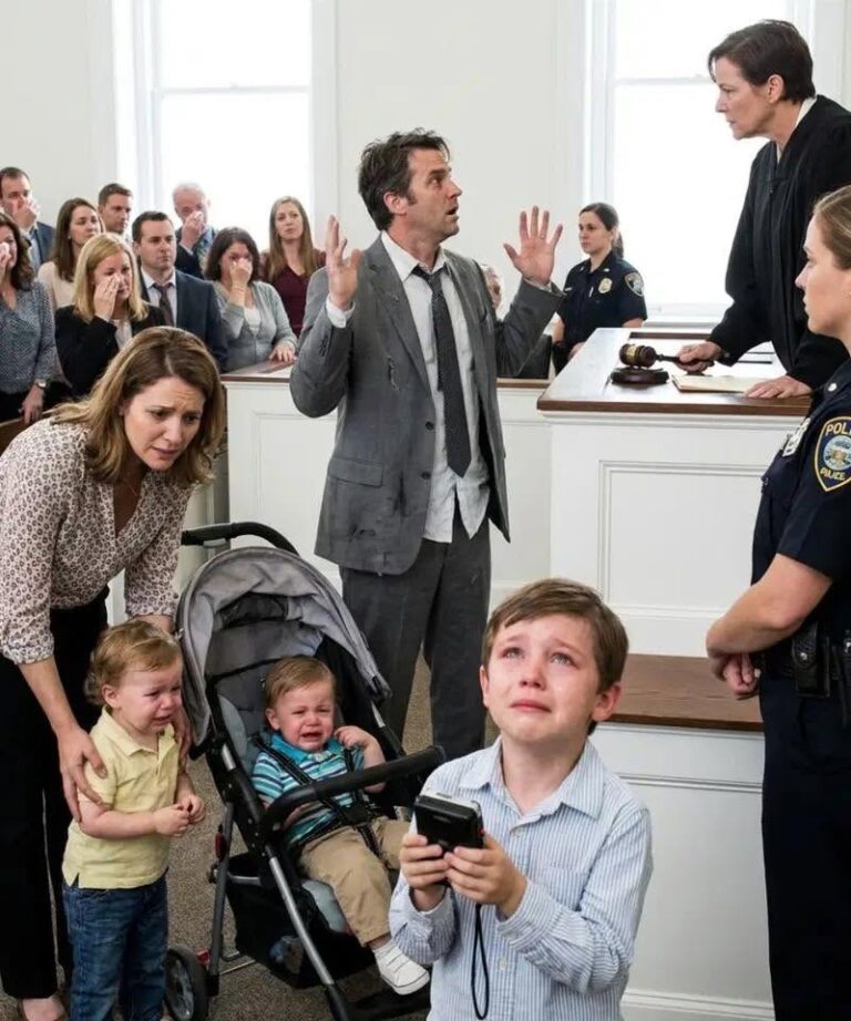 The judge asked the nine-year-old boy which parent he wanted to live with. What he quietly pulled from his jacket pocket made his wealthy father go completely pale and revealed a secret nobody in that courtroom was prepared to hear.