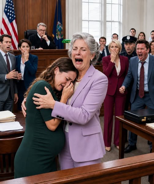 At my divorce hearing, eight months pregnant, the judge gave me nothing. My husband smirked, “Let’s see how you survive without me.” Then a billionaire walked in and said, “My daughter is better off without you.” His victory shattered instantly.