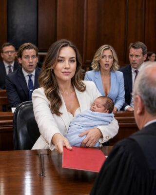 I walked into court holding my newborn son while my husband’s lawyer smiled like I was already defeated.
