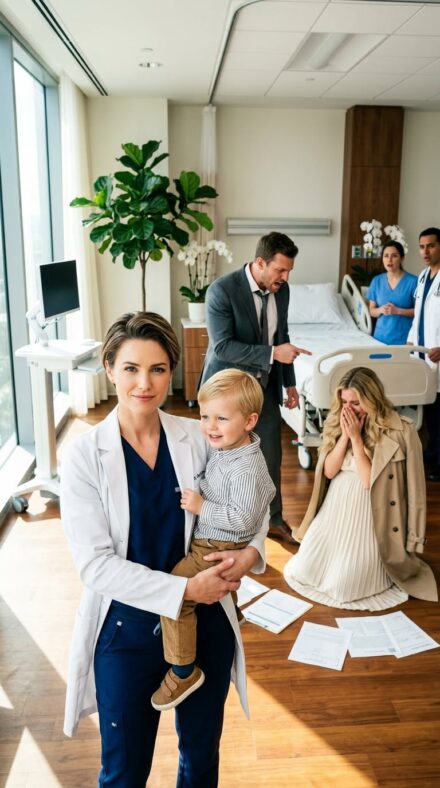 Two year after our divorce, my ex-husband stopped me in the VIP lobby. “Look at you—all that money and success, yet still only half a woman,” he gloated. “My new wife is pregnant with a son, something you could never do.”