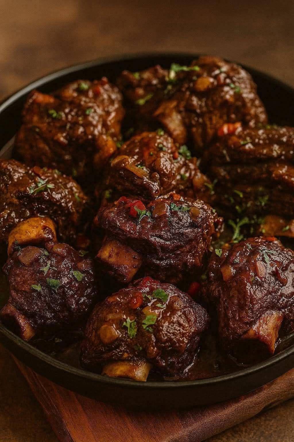 Savory Braised Oxtails with Herb-Infused Sauce