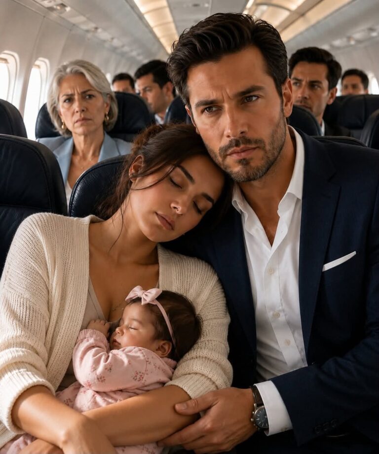 The stranger asked me to pretend to be asleep on his shoulder during the flight… but when we landed I discovered he was the most powerful businessman in Mexico and that my ex-husband was already looking for me.