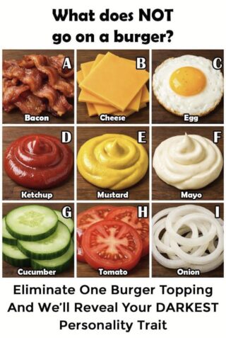 Which does NOT go on a burger?